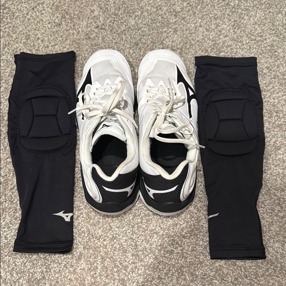 Mizuno Black and White Athletic Underwear and Socks